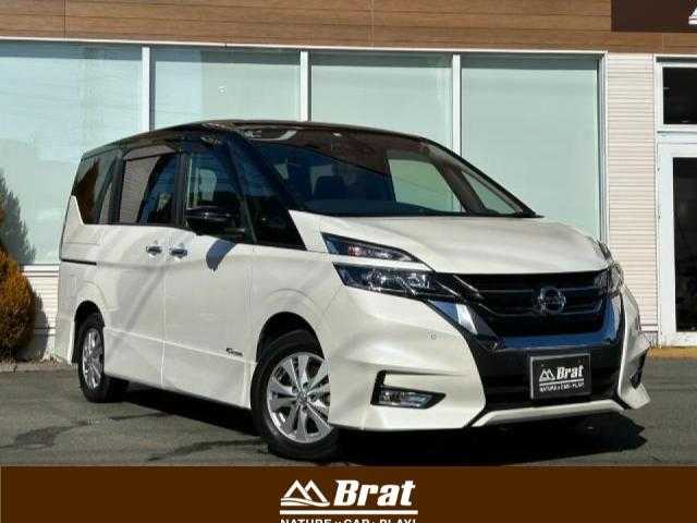 日産 セレナ ハイウェイスター Vセレクション 岩手県 2018(平30)年 3.6万km ブリリアントホワイトパール 2トーン 純正SDナビ/フルセグTV/アラウンドビューモニター/両側パワースライドドア /クルーズコントロール/ドライブレコーダー/純正フリップダウンモニター/パーキングアシスト/衝突軽減ブレーキ/コーナーセンサー/ステアリングリモコン