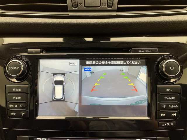 日産 エクストレイル ハイブリッド 20Xi 愛知県 2018(平30)年 5.5万km ブリリアントホワイトパール 純正SDナビ/（CD/DVD/フルセグTV）/バックカメラ/アラウンドビューモニター/プロパイロット/エマージェンシーブレーキ/ブラインドスポットモニター/アダクティブクルーズコントロール/コーナーセンサー（前後）/横滑り防止装置/レーンキープアシスト/衝突軽減システム/インテリジェントルームミラー/パワーバックドア/カプロンシート/全席シートヒーター/ビルトインETC/LEDヘッドライト/フォグランプ/4WD/ドライブレコーダー（前後）/TVキット/純正17インチアルミホイール/スマートキー