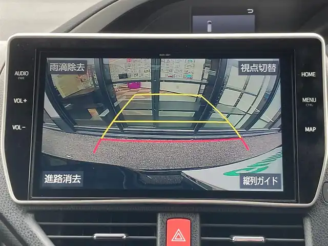 トヨタ ヴォクシー ZS 煌Ⅲ 千葉県 2021(令3)年 3.4万km イナズマスパーキングブラックガラスフレーク 純正10インチナビ/(フルセグTV/BT/CD/DVD/FM/AM)/バックカメラ/モデリスタエアロ/衝突被害軽減システム/車線逸脱警報/クルーズコントロール/純正フリップダウンモニター/ハーフレザーシート/両側パワースライドドア/横滑り防止装置/ETC/アイドリングストップ/LEDヘッドライト/フォグランプ/オートライト/ウィンカーミラー/電動格納ミラー/純正16インチAW/シートリフター/プッシュスタート/スマートキー/スペアキー/フロアマット/ドアバイザー/取扱説明書/保証書