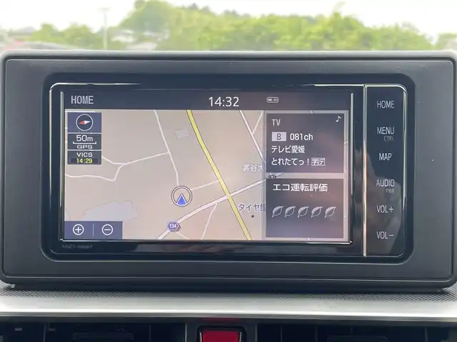 トヨタ ライズ Z 愛媛県 2020(令2)年 3.3万km ブラックマイカメタリック 純正ナビ　/AM/FM/CD/DVD/BT/フルセグTV/バックカメラ　/レーダークルーズコントロール　/ドライブレコーダー　/衝突被害軽減装置　/車線逸脱防止装置　/ブラインドスポットモニター/D/N席シートヒーター　/アイドリングストップ　/電格ミラー　/ETC　/ステアリングリモコン/ISOFIX/現状サマー(純正AW)(195/65/R17)/BRIDGESTONE ECOPia EP150