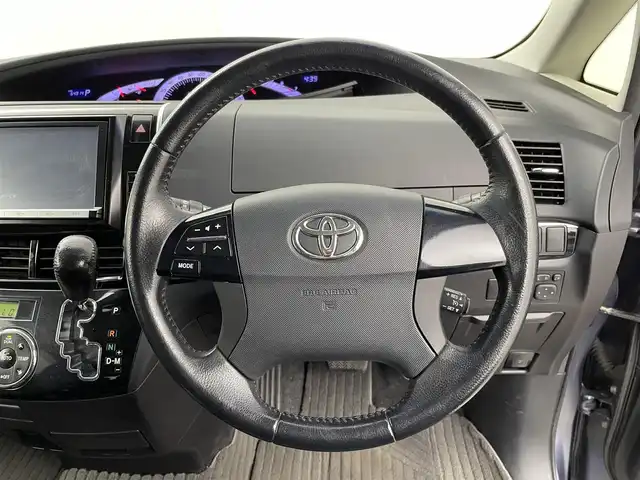 トヨタ エスティマ アエラス プレミアムエディション 群馬県 2015(平27)年 6.5万km グレイッシュブルーマイカメタリック 純正８型ナビ　純正１１型後席モニター　Ｂカメラ　クルコン　両側パワスラ　コーナーセンサー　ビルトインＥＴＣ　ドラレコ　ＨＩＤ　フォグライト　ＰＷシート　Ｐスタート　スマートキー　スペアキー　純正アルミ
