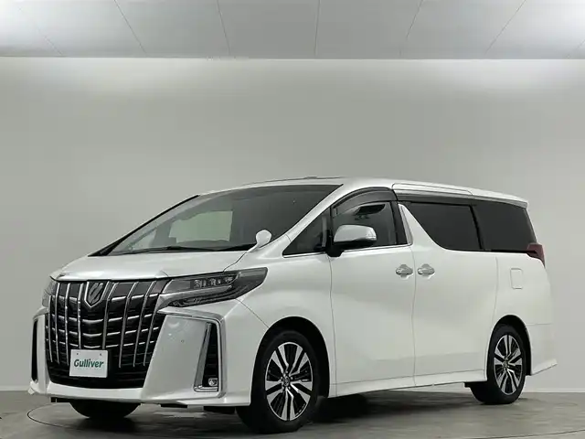 トヨタ アルファード S Cパッケージ 埼玉県 2018(平30)年 2.2万km ホワイトパールクリスタルシャイン サンルーフ　１２．８型後席　ＡＬＰＩＮＥ１１型ナビＴＶ　温シート　エアシート　両側電動スライドドア　Ｂカメラ　パワーシート　パワーバックドア　三眼ＬＥＤヘッドライト　追従走行　ＥＴＣ　ＢＴ