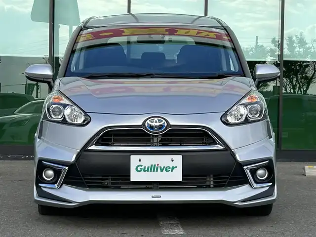 トヨタ シエンタ ハイブリッド G 和歌山県 2018(平30)年 2.3万km シルバーM ECLIPSE7インチナビ/フルセグTV/Bluetooth/CD/USB/SD/バックカメラ/ビルトインETC/ドライブレコーダー/衝突軽減カメラ/車線逸脱防止機能/両側パワースライドドア/モデリスタエアロ（F、S、R）/革巻きステアリング/ステアリングスイッチ/オートマチックハイビーム/ヘッドライトレベライザー/電格ミラー/フルオートエアコン/プッシュスタート/スマートキー