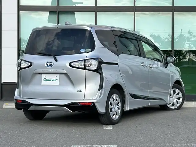 トヨタ シエンタ ハイブリッド G 和歌山県 2018(平30)年 2.3万km シルバーM ECLIPSE7インチナビ/フルセグTV/Bluetooth/CD/USB/SD/バックカメラ/ビルトインETC/ドライブレコーダー/衝突軽減カメラ/車線逸脱防止機能/両側パワースライドドア/モデリスタエアロ（F、S、R）/革巻きステアリング/ステアリングスイッチ/オートマチックハイビーム/ヘッドライトレベライザー/電格ミラー/フルオートエアコン/プッシュスタート/スマートキー