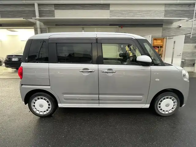 ダイハツ ムーヴ キャンバス ストライプス G 茨城県 2022(令4)年 2.6万km シャイニングホワイトパール/スムーズグレーマイカメタリック 純正ナビ/ワンオーナー/フルセグ視聴可/Bluetooth接続/ETC/USB接続/バックカメラ/シートヒーター（D＋N席）/両側パワスラ/コーナーセンサー（前後）