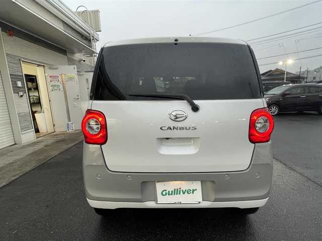 ダイハツ ムーヴ キャンバス ストライプス G 茨城県 2022(令4)年 2.6万km シャイニングホワイトパール/スムーズグレーマイカメタリック 純正ナビ/ワンオーナー/フルセグ視聴可/Bluetooth接続/ETC/USB接続/バックカメラ/シートヒーター（D＋N席）/両側パワスラ/コーナーセンサー（前後）