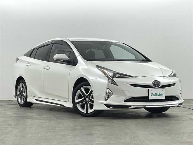 トヨタ プリウス A ツーリングセレクション 福島県 2016(平28)年 5.8万km ホワイトパールクリスタルシャイン トヨタセーフティーセンス　/・PCS/・レーダークルーズコントロール/・オートハイビーム/・HUD/・クリアランスソナー/バックカメラ　/純正ＳＤナビ/【AM/FM/DVD/CD/Bluetooth/フルセグ】/型式：DSZT-YC4T/ドライブレコーダー　/レザーシート　/シートヒーター　/プッシュスタート　/・スマートキー　/ＥＴＣ　/ＬＥＤライト　/・オートライト　/・ウィンカーミラー/ステアリングスイッチ/・革巻きステアリング/・チルトステアリング/横滑り防止装置/・アイドリングストップ