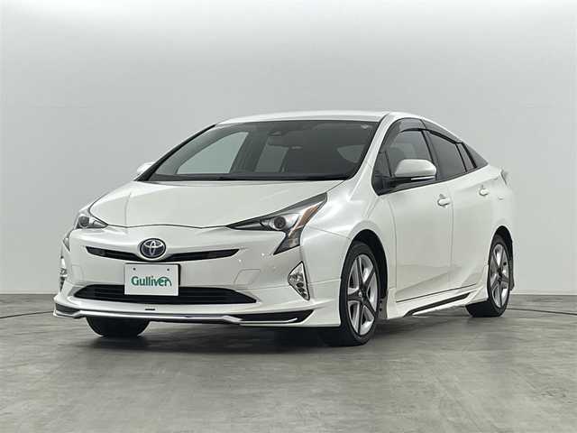 トヨタ プリウス A ツーリングセレクション 福島県 2016(平28)年 5.8万km ホワイトパールクリスタルシャイン トヨタセーフティーセンス　/・PCS/・レーダークルーズコントロール/・オートハイビーム/・HUD/・クリアランスソナー/バックカメラ　/純正ＳＤナビ/【AM/FM/DVD/CD/Bluetooth/フルセグ】/型式：DSZT-YC4T/ドライブレコーダー　/レザーシート　/シートヒーター　/プッシュスタート　/・スマートキー　/ＥＴＣ　/ＬＥＤライト　/・オートライト　/・ウィンカーミラー/ステアリングスイッチ/・革巻きステアリング/・チルトステアリング/横滑り防止装置/・アイドリングストップ