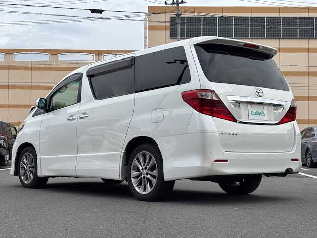 トヨタ アルファード 240S プライムセレクションⅡ 宮城県 2010(平22)年 15.6万km ホワイトパールクリスタルシャイン 登録時走行距離155377km/横滑り防止装置/ルームイルミネーション/パーキングセンサー/ステアリングリモコン/スペアキー有/エンジンスターター有/両側パワースライドドア/オートライト/フォグランプ/コーナーセンサー（前後）/プッシュスタート/純正フロアマット/補助ミラー/電動格納ミラー