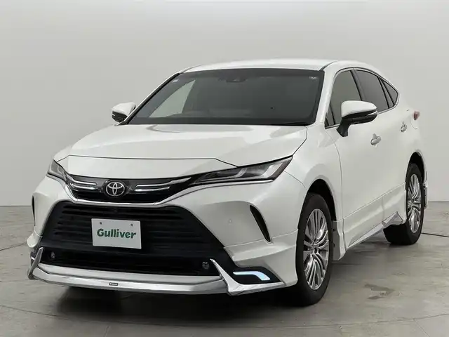 トヨタ ハリアー Z レザーパッケージ 福岡県 2020(令2)年 4.7万km ホワイトパールクリスタルシャイン モデリスタエアロ　/純正ナビ／全方位カメラ　/ＪＢＬプレミアムサウンド　/デジタルルームミラー　/前後ドライブレコーダー　/ビルトインETC２．０　/トヨタセーフティセンス　/レーダークルーズコントロール　/コーナーセンサー　/衝突軽減ブレーキ　/レーンキープ　/ブラインドスポットモニター　/アクセル踏み間違い防止　/シートベンチレーション／ヒーター　/ステアリングヒーター　/シートメモリー付きパワーシート　/パワーバックドア　/ＬＥＤヘッドライト