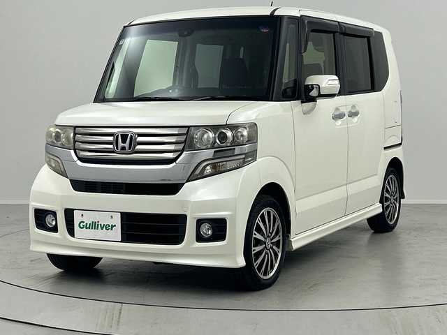 ホンダ Ｎ ＢＯＸ カスタム G ターボSSパッケージ 福島県 2014(平26)年 6.6万km プレミアムホワイトパール /禁煙車//クルーズコントロール//衝突被害軽減システム//横滑り防止装置//バックカメラ//オートライト//純正アルミホイール//両側パワースライドドア//純正フロアマット//社外ナビ//Bluetooth//フルセグテレビ//ETC//スマートキー//プッシュスタート//ターボ//パドルシフト