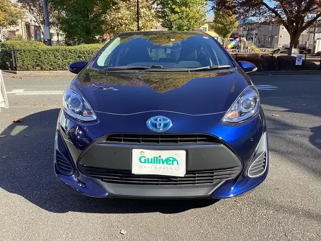 トヨタ アクア S スタイルブラック 神奈川県 2018(平30)年 2.4万km ダークブルーマイカ ワンオーナー/純正ナビ、TV/バックモニタ/ETC/セーフティーセンスC/スマートキー