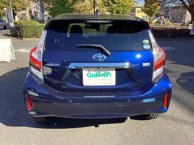 トヨタ アクア S スタイルブラック 神奈川県 2018(平30)年 2.4万km ダークブルーマイカ ワンオーナー/純正ナビ、TV/バックモニタ/ETC/セーフティーセンスC/スマートキー