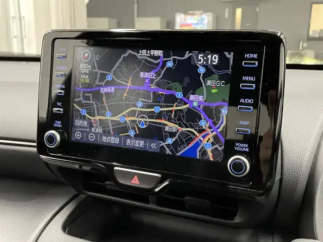 トヨタ ヤリスクロス ハイブリッド GRスポーツ 滋賀県 2023(令5)年 2.7万km ブラックマイカ 純正8インチナビ/バックカメラ/ETC2.0/前後ドラレコ/ブラインドスポットモニター/トヨタセーフティセンス/・プリクラッシュセーフティ/・レーントレーシングアシスト/・レーダークルーズコントロール/・オートマチックハイビーム/・ロードサインアシスト/LEDヘッドライト/クリアランスソナー/GRハーフレザーシート/GR革巻ステアリング/GRブレーキキャリパー/アルミペダル