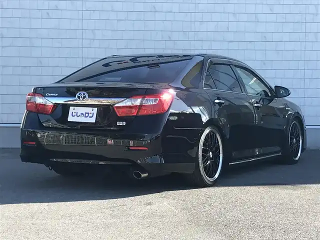 トヨタ カムリ ハイブリット Gパッケージ 栃木県 2011(平23)年 8.4万km アティチュードブラックマイカ (株)IDOMが運営する【じしゃロン小山店】の自社ローン対象車両になります。こちらは現金ご利用時の価格です。/自社ローンご希望の方は別途その旨お申付け下さい。//純正ワンセグナビ/（CD/AM/FMラジオ）/スマートキー/プッシュスタート/バックカメラ/ＥＴＣ/パワーシート/車高調/ステアリングリモコン/電動格納ドアミラー/パワーウインドウ/オートライト/防眩ミラー