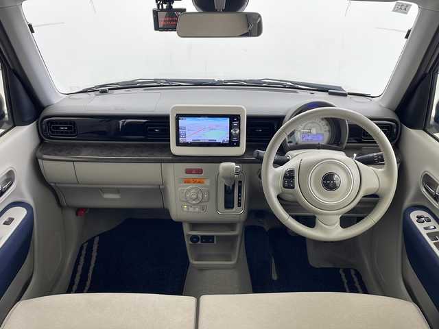 スズキ ラパン モード 秋田県 2019(令1)年 1.4万km フォーンベージュメタリック/ホワイト2トーンルーフ 4WD/社外SDナビ　/フルセグTV/CD/DVD/Bluetooth/全方位カメラ　/スズキセーフティサポート　/レーンキープアシスト　/横滑り防止装置　/コーナーセンサー　/アイドリングストップ/前席シートヒーター　/前後ドライブレコーダー　/社外エンジンスターター　/LEDヘッドライト/オートライト/USBポート/ドアミラーヒーラー/純正フロアマット/純正サイドバイザー/純正アルミホイールキャップ