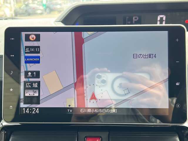 ダイハツ タント カスタム X 石川県 2019(令1)年 7万km シャイニングホワイトパール 純正大型ナビ/（CD/DVD/BT/フルセグTV）/バックカメラ/ハーフレザーシート/前席シートヒーター/両側パワースライドドア/衝突軽減ブレーキ/レーンキーピングサポート/コーナーセンサー/LEDヘッドライト/AUTOライト/ETC/保証書/取扱説明書