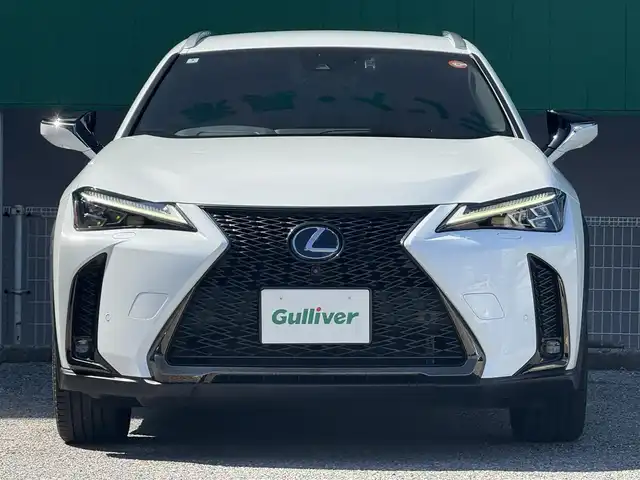 レクサス ＵＸ 250h Fスポーツ 千葉県 2020(令2)年 2.7万km ホワイトノーヴァガラスフレーク 純正コネクトナビ/フルセグTV/CD/DVD/BT/USB/レーダークルーズコントロール/パワーバックドア/パノラミビューニューモニター/バックカメラ/本革シート/シートヒーター/パドルシフト/ステアリングヒーター/ブラインドスポットモニター/オートライト/オートハイビーム/LEDヘッドライト/純正18インチAW