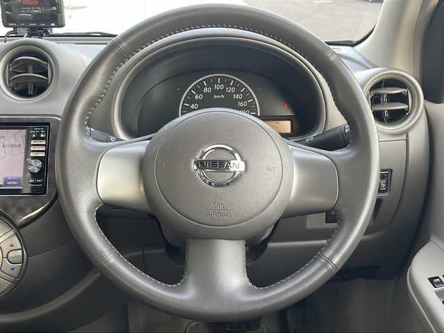 日産 マーチ ボレロ 青森県 2011(平23)年 4.8万km ナイトベールパープル 4WD/純正SDナビ・ワンセグTV/CD・Bluetooth/オートエアコン/前方ドライブレコーダー/プッシュスタート/インテリキー/純正フロアマット/オーテック14インチアルミ/スペアキー
