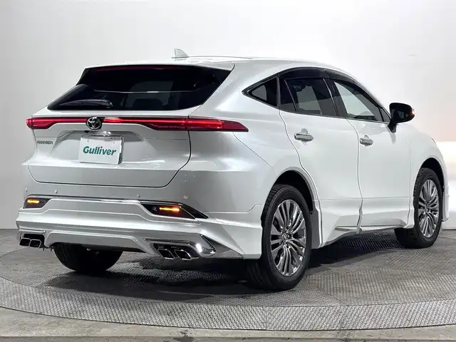 トヨタ ハリアー Z 大阪府 2023(令5)年 1.7万km プラチナホワイトパールマイカ モデリスタエアロ　サンルーフ　全方位カメラ　レザーシート　純正ナビＴＶ　レーダークルコン　衝突軽減　ＥＴＣ　ドラレコ　パワーシート　ＢＳＭ　レーンアシスト　アイドリングストップ　スマートキー