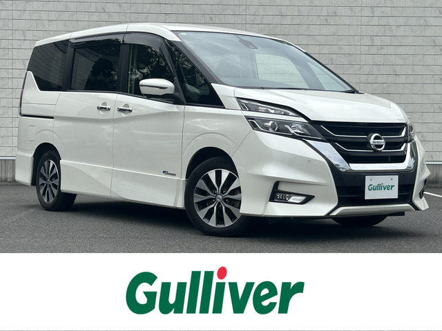 日産 セレナ ハイウェイスター Vセレクション 大阪府 2017(平29)年 5.3万km ブリリアントホワイトパール 純正９インチナビ(BT/フルセグ/CD/DVD)/全方位カメラ/ALPINE後席モニター/プロパイロット/エマージェンシーブレーキ/盗難防止装置/コーナーセンサー/両側パワースライドドア/デジタルインナーミラー/ETC/LEDヘッドライト/オートライト/ドライブレコーダー/純正アルミホイール/純正フロアマット/スペアキー/エンジンスタートボタン