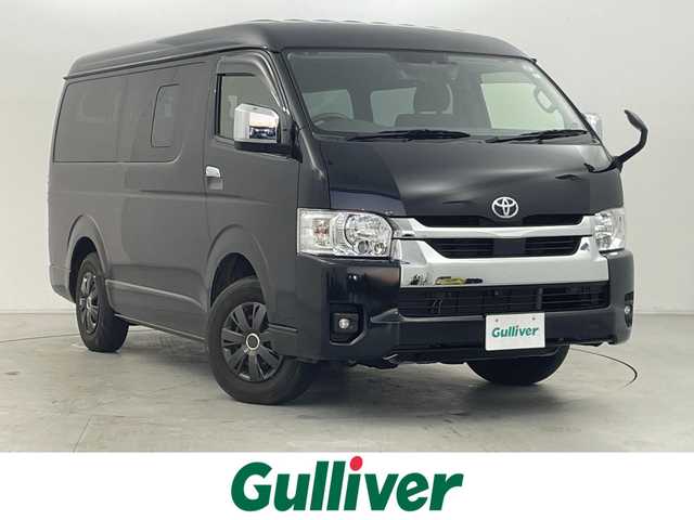 トヨタ ハイエース GL 群馬県 2023(令5)年 1.2万km ブラックマイカ パノラミックビューモニター/デジタルインナーミラー/純正フリップダウンモニター/＝＝＝＝＝/純正7インチナビ/・AM/FM/CD/DVD/SD/Bluetooth/フルセグTV/＝＝＝＝＝/デジタルインナーミラー　パノラミックビューモニター　純正フリップダウンモニター　純正７型ナビ　前後ドライブレコーダー　電動スライドドア　プッシュスタート　スマートキー　ＡＣ１００Ｖ電源　ＥＴＣ　禁煙車