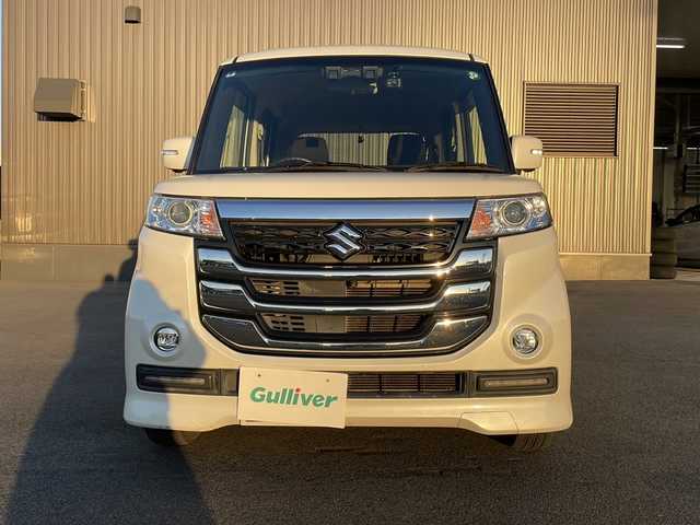 スズキ スペーシア カスタム Z 新潟県 2017(平29)年 6.7万km ピュアホワイトP 前後ドラレコ/純正ナビ/アラウンドビューモニター/CD/DVD/Bluetooth/フルセグTV/プッシュスタート/スマートキー/14インチ純正アルミホイール/デュアルカメラブレーキサポート/ユーティリティパッケージ/両側パワースライドドア/電動格納ミラー