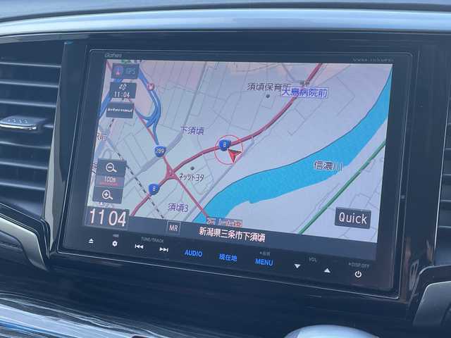 ホンダ オデッセイ アブソルート 20thアニバーサリー 新潟県 2014(平26)年 2.1万km プレミアムヴィーナスブラックP 純正メモリナビ：VXM-155VFEi/バックカメラ/クルーズコントロール/両側パワースライドドア/パドルシフト/ステアリングスイッチ/ETC/ハーフレザーシート/運転席パワーシート/LEDヘッドライト