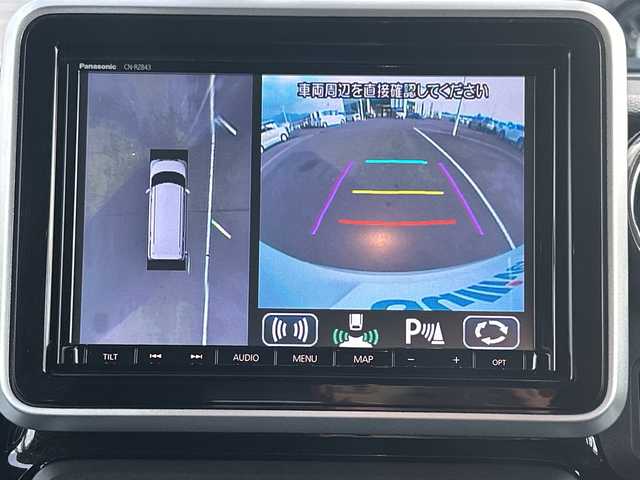 スズキ スペーシア カスタム HYBRID XS 佐賀県 2018(平30)年 9.8万km ピュアホワイトP 純正8インチナビ/全方位カメラ/両側パワースライドドア/D席シートヒーター/ハーフレザーシート/ヘッドアップディスプレイ/後方コーナーセンサー/ビルトインETC/前方ドライブレコーダー/LEDヘッドライト/オートライト/純正15インチアルミホイール/純正フロアマット/スペアキー/取扱説明書