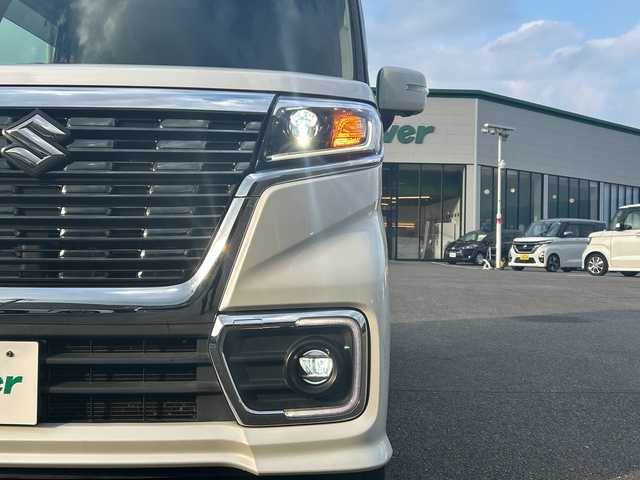 スズキ スペーシア カスタム HYBRID XS 佐賀県 2018(平30)年 9.8万km ピュアホワイトP 純正8インチナビ/全方位カメラ/両側パワースライドドア/D席シートヒーター/ハーフレザーシート/ヘッドアップディスプレイ/後方コーナーセンサー/ビルトインETC/前方ドライブレコーダー/LEDヘッドライト/オートライト/純正15インチアルミホイール/純正フロアマット/スペアキー/取扱説明書