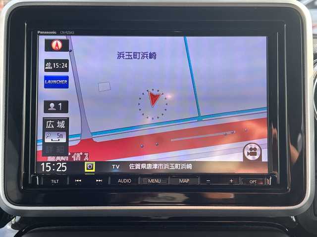 スズキ スペーシア カスタム HYBRID XS 佐賀県 2018(平30)年 9.8万km ピュアホワイトP 純正8インチナビ/全方位カメラ/両側パワースライドドア/D席シートヒーター/ハーフレザーシート/ヘッドアップディスプレイ/後方コーナーセンサー/ビルトインETC/前方ドライブレコーダー/LEDヘッドライト/オートライト/純正15インチアルミホイール/純正フロアマット/スペアキー/取扱説明書