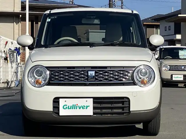 スズキ ラパン モード 静岡県 2021(令3)年 2.8万km ピュアホワイトP 純正ナビ（CD/DVD/BT/フルセグ）/全方位カメラ/エンジンスタートボタン/パワーステアリング/パワーウィンドウ/取扱説明書/アイドリングストップ/スマートキー/スペアキー1本/オートエアコン/USB入力端子/ベンチシート/純正フロアマット/布シート/前席シートヒーター/ABS/横滑り防止装置/コーナーセンサー/レーンキープアシスト/盗難防止装置/オートライト/オートマチックハイビーム/キセノン/Wエアバッグ/衝突軽減システム