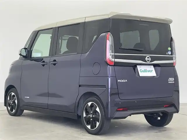 日産 ルークス HWS X プロパイロットED 富山県 2020(令2)年 2.4万km パープルⅡ 純正9型ナビ【MM320D-L】/(AM/FM/CD/DVD/SD/AUX/BT)/フルセグTV/アラウンドビューモニター/両側パワースライドドア（ハンズフリー機能付き）/プロパイロット/衝突被害軽減ブレーキ/アダプティブクルーズコントロール/レーンキープアシスト/オートマチックハイビーム/LEDヘッドライト/コーナーセンサー/ドライブレコーダー/ETC/スマートキー/プッシュスタート/純正フロアマット