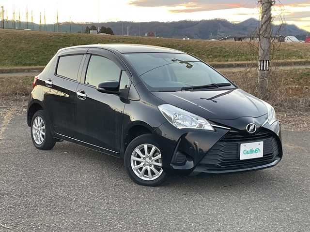 トヨタ ヴィッツ F セーフティエディション 新潟県 2018(平30)年 1.9万km ブラックマイカ 4WD/CD/USB/AUX/衝突被害軽減ブレーキ/レーンキープアシスト/コーナーセンサー/スマートキー/プッシュスタート/オートハイビーム/社外14インチアルミホイール