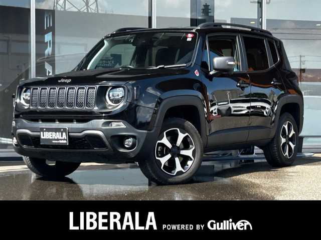 クライスラー・ジープ ジープ レネゲード トレイルホーク 富山県 2019(令1)年 5.1万km ブラック JEEP純正ナビ/Bカメラ/フルセグテレビ/アイドリングストップ/クルーズコントロール/プッシュスタート/ETC/LEDヘッドライト/衝突軽減ブレーキ/レーンセンス/BSM/コーナーセンサー/オートライト/ETC/前後ドラレコ/エレクトリックスタビリティコントロール/ヒルディセントコントロール