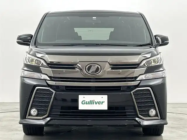 トヨタ ヴェルファイア Z Aエディション ゴールデンアイズ 福岡県 2017(平29)年 2.8万km ブラック 後席モニター　/純正ナビ（ＢＴ，フルセグＴＶ）　/バックカメラ　/ビルトインＥＴＣ　/ＡＣＣ　/コーナーセンサー　/衝突軽減ブレーキ/ＰＫＳＢ　/両側電動スライドドア　/パワーバックドア　/ハーフレザーシート　/ＬＥＤ