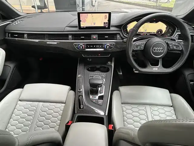 アウディ ＲＳ５ スポーツバック 茨城県 2019(令1)年 7.8万km グレイシアホワイトメタリック 純正ナビ/（AM.FM.CD.DVD.BT）/フルセグTV/360°カメラ/ETC2.0/前後ドラレコ/BANG＆OLUFSEN/Audiプレセンス/Audiサイドアシスト/Audiアクティブレーンアシスト/ACC/Pシフト/ステアリングスイッチ/Aホールド/アンビエントライト/D/N席パワーシート/D/N席シートヒーター