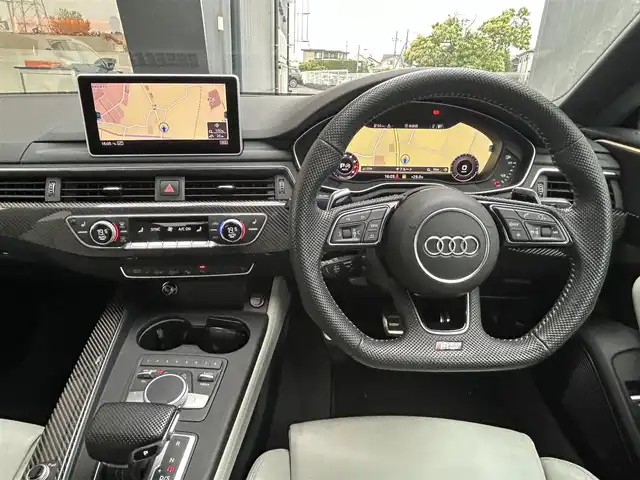 アウディ ＲＳ５ スポーツバック 茨城県 2019(令1)年 7.8万km グレイシアホワイトメタリック 純正ナビ/（AM.FM.CD.DVD.BT）/フルセグTV/360°カメラ/ETC2.0/前後ドラレコ/BANG＆OLUFSEN/Audiプレセンス/Audiサイドアシスト/Audiアクティブレーンアシスト/ACC/Pシフト/ステアリングスイッチ/Aホールド/アンビエントライト/D/N席パワーシート/D/N席シートヒーター
