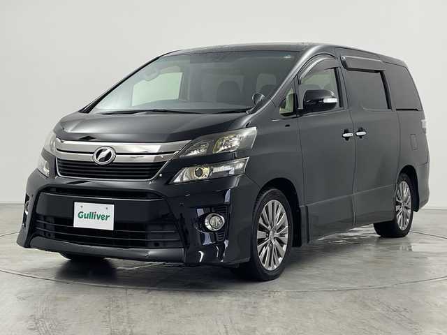 トヨタ ヴェルファイア 2．4Z ゴールデンアイズⅡ 群馬県 2014(平26)年 8.9万km ブラック アルパイン10型ナビ バックカメラ 両側電動スライドドア 電動リアゲート クルーズコントロール ハーフレザーシート ウッドコンビステアリング HIDヘッドライト フォグ スマートキー オートライト