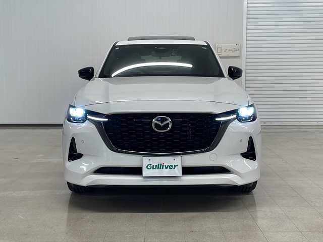 マツダ ＣＸ－６０ XD HV エクスクルーシブスポーツ 熊本県 2023(令5)年 1.8万km パール サンルーフ/純正メモリナビ（ラジオ/フルセグ/ＢＴ/スマホ連携）/全方位カメラ/前後ドライブレコーダー/BOSEサウンド/ＥＴＣ/レーダークルーズコントロール/Ｄ・Ｎ席シートヒーター・エアシート/後席シートヒーター/パワーシート/パワーバックドア/メモリシート/デュアルエアコン/レーンキープアシスト/衝突軽減システム/横滑り防止装置/交通標識認識システム/ブラインドスポットモニター/前後コーナーセンサー/スマートキー/ステアリングスイッチ/電動パーキングブレーキ（オートホールド付き）/ＬＥＤヘッドライト/オートライト/社外フロアマット/純正20インチＡＷ