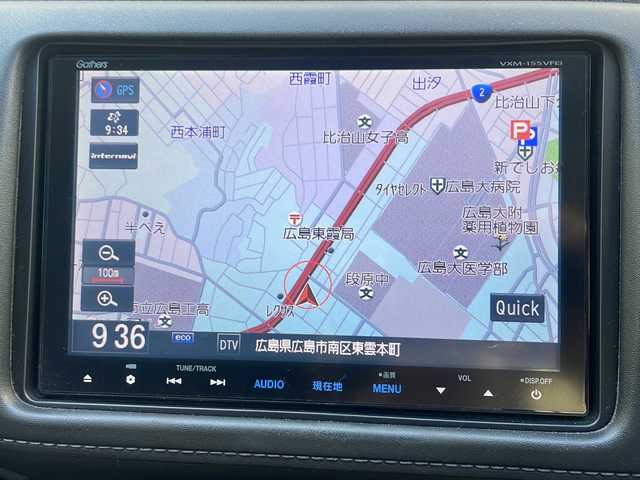 ホンダ ヴェゼル ハイブリッド Z 広島県 2015(平27)年 10.5万km ルーセブラックM /登録時走行距離/　　　　　　　104685キロ/ワンオーナー/純正ナビ/バックカメラ/地デジ/ハーフレザーシート/シートヒーター/クルーズコントロール/スペアキー×１/ETC/新車時整備手帳/　　【保証書】/取扱説明書/