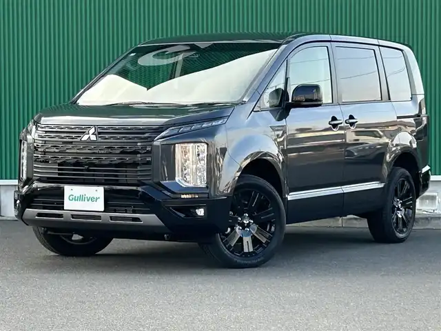 三菱 デリカＤ：５ シャモニー 宮城県 2025(令7)年 0.1千km グラファイトグレーメタリック/ブラックマイカ CHAMONIX (7人)　/ナビ取付パッケージ＋後席用モニター取付パッケージ/電動サイドステップレス/＝＝＝/e-Assist/・衝突被害軽減ブレーキシステム/・車線逸脱警報システム/・レーダークルーズコントロール/・オートマチックハイビーム/・誤発進抑制機能（前進時）/・後側方車両検知警報システム/・後退時車両検知警報システム/アルパイン11インチナビ（EX11NX）/・CD/DVD/・Bluetooth/・フルセグTV/マルチアラウンドモニター（自動暴言ルームミラー）/ワンタッチ開閉機能付パワースライドドア（両側）/パワーバックドア/ハーフレザーシート/運転席パワーシート/シートヒーター/ステアリングヒーター/革巻きステアリング/ステアリングスイッチ/パドルシフト/電動パーキングブレーキ/ブレーキホールド/LEDヘッドランプ/フォグランプ/オートライト/スマートキー＆プッシュスタート/スペアキー1本/電動格納ミラー/純正18インチアルミホイール/W/サイド/カーテンエアバッグ