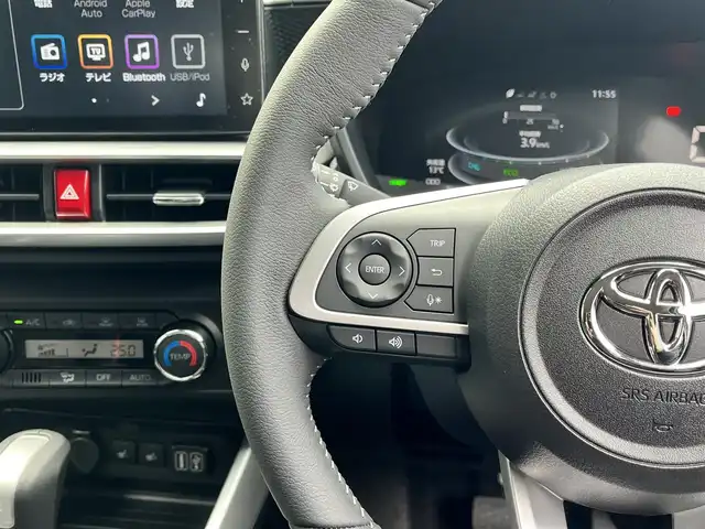 トヨタ ライズ Z 滋賀県 2025(令7)年 0.1千km シャイニングホワイトパール 純正9インチディスプレイオーディオ/（BT/USB/AppleCarPlay/AndroidAuto）/バックカメラ/D/Nシートヒーター/衝突被害軽減ブレーキ/追従レーダークルーズコントロール/前後コーナーセンサー/レーンキープアシスト/純正LEDヘッドライト/オートライト/オートハイビーム/ABS/盗難防止システム/ブレーキホールド/純正17インチAW/アイドリングストップ/スマートキー