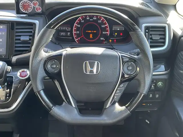 ホンダ オデッセイ アブソルート EX 山形県 2014(平26)年 10.5万km クリスタルブラックパール (株)IDOMが運営する【じしゃロン山形店】の自社ローン専用車両になります。/こちらは現金またはオートローンご利用時の価格です。/自社ローンご希望の方は別途その旨お申付け下さい。/純正SDナビ/（CD/DVD/BT/TV）/バックカメラ/両側パワースライドドア/フリップダウンモニター/クルーズコントロール/ETC/パドルシフト/アイドリングストップ/横滑り防止/社外レーダー/ドライブレコーダー/D席パワーシート/ブラインドスポット/革巻きステアリング/プッシュスタート/スマートキー/ウィンカーミラー/フォグランプ/ドアバイザー