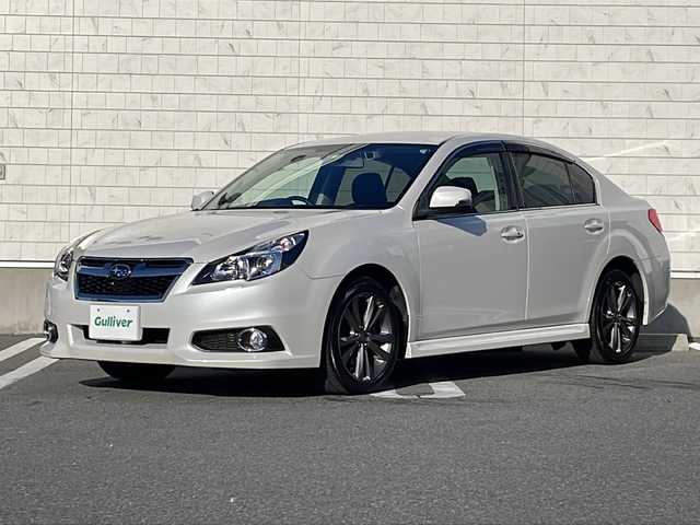 スバル レガシィ Ｂ４ 2．5i Bスポーツ アイサイトG 山形県 2014(平26)年 4.5万km サテンホワイトパール 禁煙車/ワンオーナー/アイサイト/・レーンキープアシスト/・全車速追従機能付クルーズコントロール/・AT誤発進抑制制御/純正ナビ（DOP）/CD.DVD.BT.USB.SD/地デジ/バックカメラ/ETC/ハーフレザーシート/パワーシート/電動パーキングブレーキ/LEDヘッドライト/プッシュスタート/スマートキー
