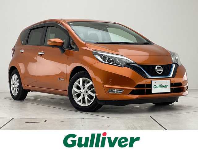 日産 ノート e－パワー X 愛知県 2017(平29)年 2.5万km プレミアムコロナオレンジ 純正ナビ　SDカードなし/全方位カメラ/コーナーセンサー/純正アルミホイール/ＥＴＣ/インテリジェントミラー/レーンキープアシスト/ドライブレコーダー/衝突軽減システム/フルセグ/CD DVD/Bluetooth/ステアリングスイッチ/スマートキー/プッシュスタート