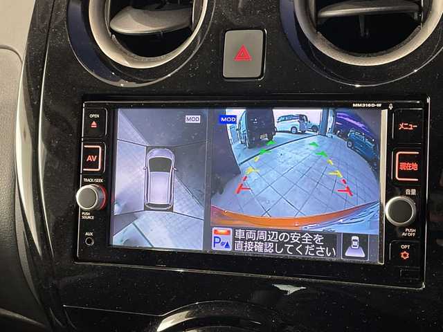 日産 ノート e－パワー X 愛知県 2017(平29)年 2.5万km プレミアムコロナオレンジ 純正ナビ　SDカードなし/全方位カメラ/コーナーセンサー/純正アルミホイール/ＥＴＣ/インテリジェントミラー/レーンキープアシスト/ドライブレコーダー/衝突軽減システム/フルセグ/CD DVD/Bluetooth/ステアリングスイッチ/スマートキー/プッシュスタート