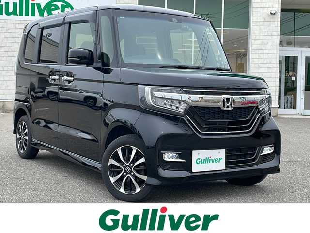 ホンダ Ｎ ＢＯＸ カスタム G L ホンダセンシング 新潟県 2020(令2)年 2.6万km クリスタルブラックパール フルタイム４WD/社外ナビ（BT・SD・DVD・USB・フルセグTV）/Honda　SENSING搭載/片側パワースライドドア/アダプティブクルーズコントロール/前後ドライブレコーダー/LEDヘッドライト/LEDフォグランプ/レーンアシスト/ヒルスタートアシスト/カーテンエアバック/横滑り防止装置/衝突防止装置/衝突軽減装置/ETC