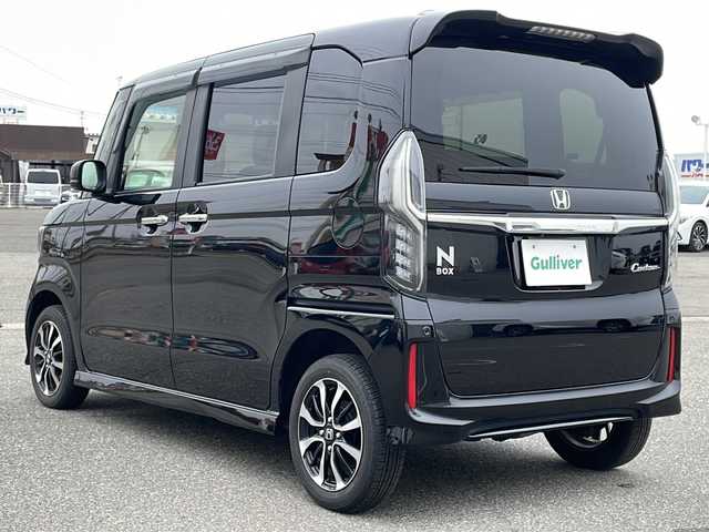 ホンダ Ｎ ＢＯＸ カスタム G L ホンダセンシング 新潟県 2020(令2)年 2.6万km クリスタルブラックパール フルタイム４WD/社外ナビ（BT・SD・DVD・USB・フルセグTV）/Honda　SENSING搭載/片側パワースライドドア/アダプティブクルーズコントロール/前後ドライブレコーダー/LEDヘッドライト/LEDフォグランプ/レーンアシスト/ヒルスタートアシスト/カーテンエアバック/横滑り防止装置/衝突防止装置/衝突軽減装置/ETC