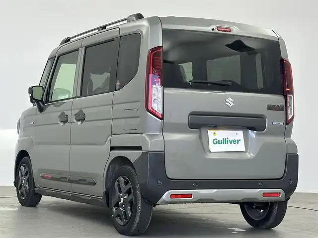 スズキ スペーシア ギア HYBRID XZターボ 愛知県 2024(令6)年 0.1万km未満 モスグレーメタリック 純正9インチナビ　/（フルセグ/Bluetooth） /レーダークルーズコントロール　/パドルシフト　/全方位モニター　/衝突軽減システム　/コーナーセンサー　/レーンキープアシスト　/両側パワスラ　/ヘッドアップディスプレイ　/前席シートヒーター　/純正ＡＷ